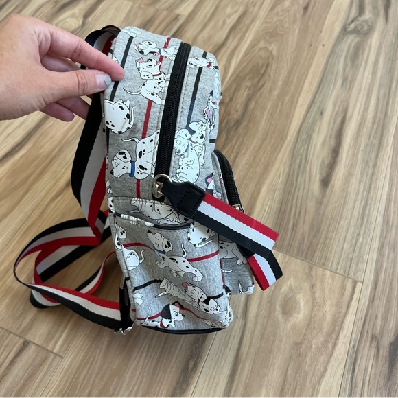 Disney Parks Loungefly Backpack 101 Dalmatians Gray Stripe - Picture 10 of 14
